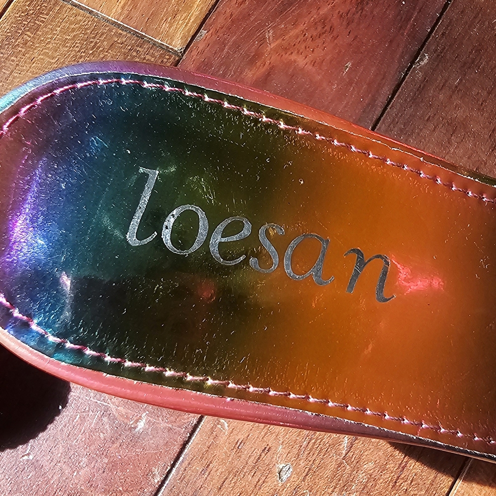 Women's Rainbow Heeled Sandals - Picture 7 of 13